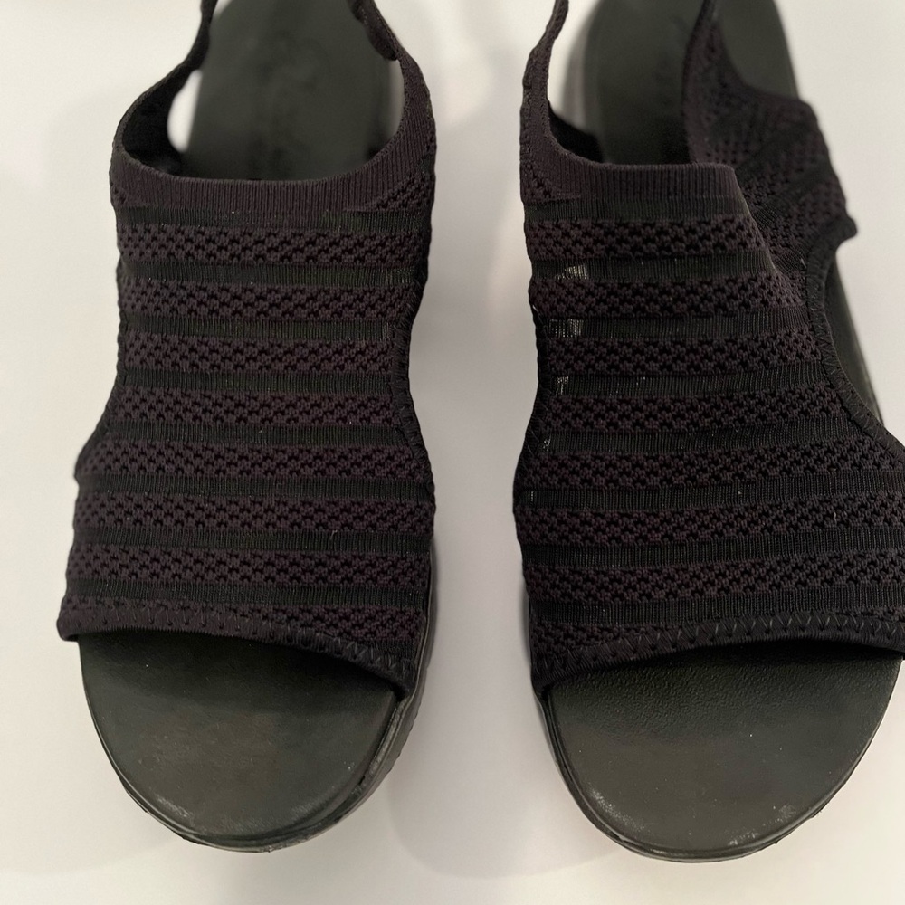 Women's Black Skechers Sandals
